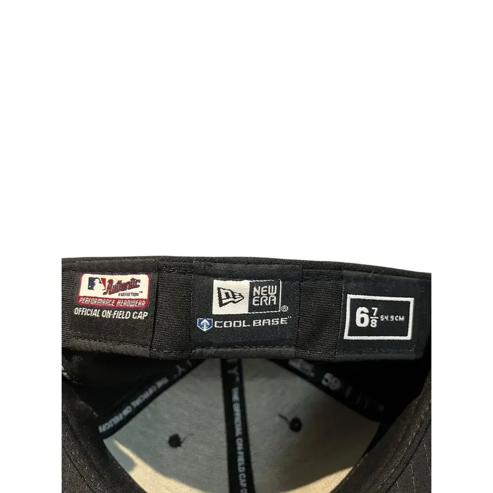 New Era On-Field Cool Base 59Ffity 6 7/8 retro Chicago White Sox fitted hat USA
